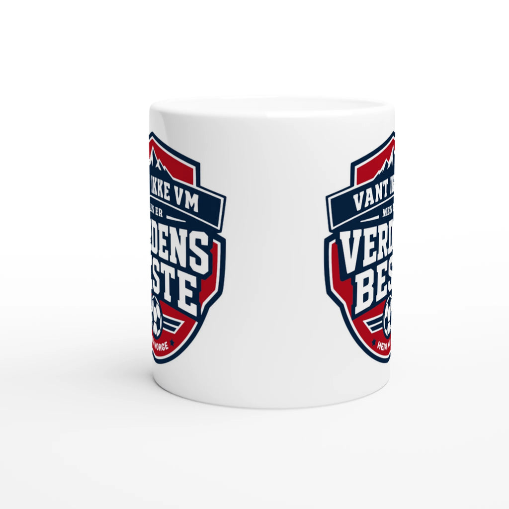 Norge keramikkrus med motiv – supporterutstyr VM 2026 – Heia Norge Shop