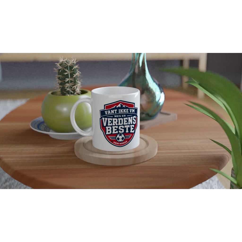 Norge kaffekrus gaveide til fotballfan – supporterutstyr fra Heia Norge Shop