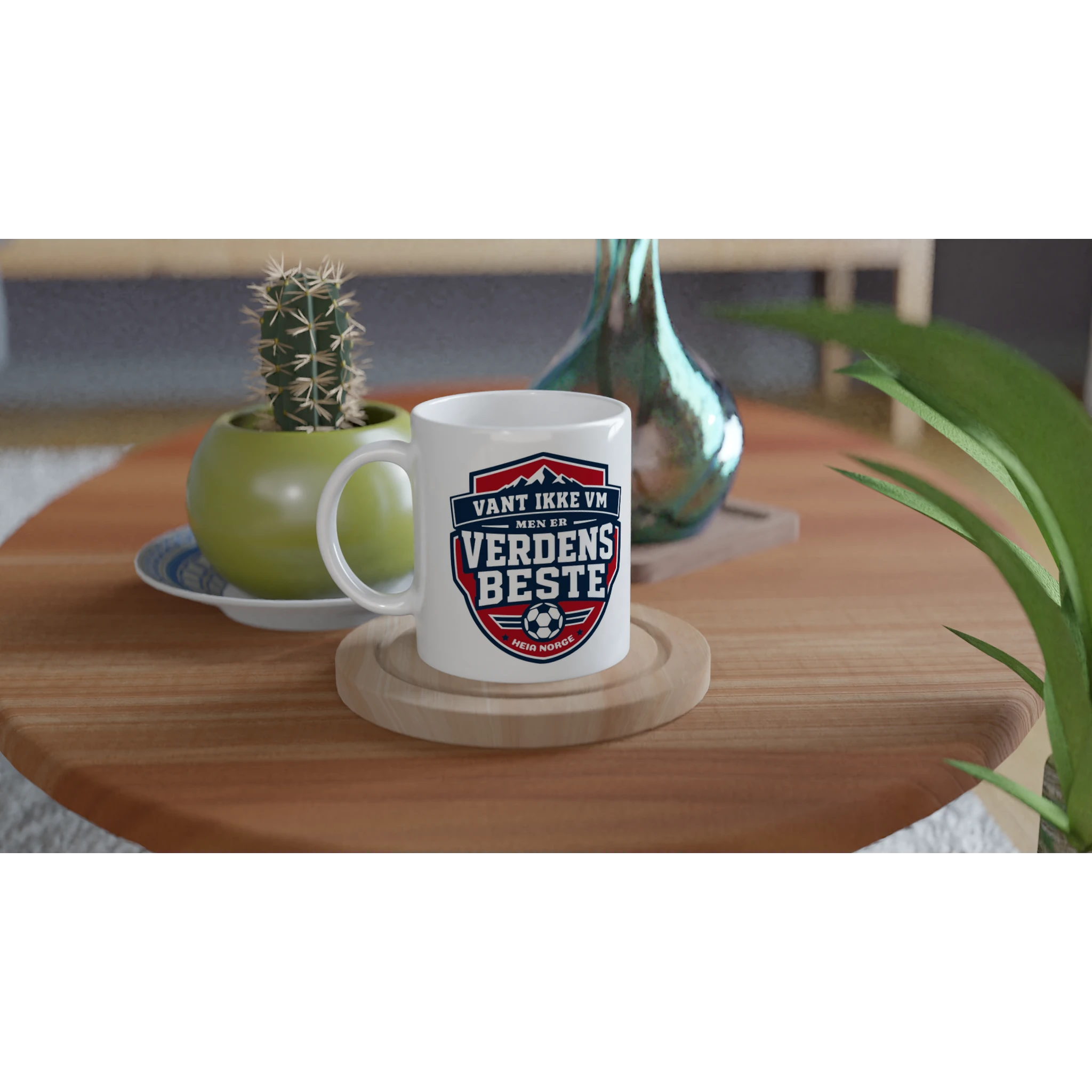 Norge kaffekrus gaveide til fotballfan – supporterutstyr fra Heia Norge Shop
