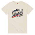 Norge t-skjorte natur/kremhvit med NORGE-trykk – Heia Norge Shop