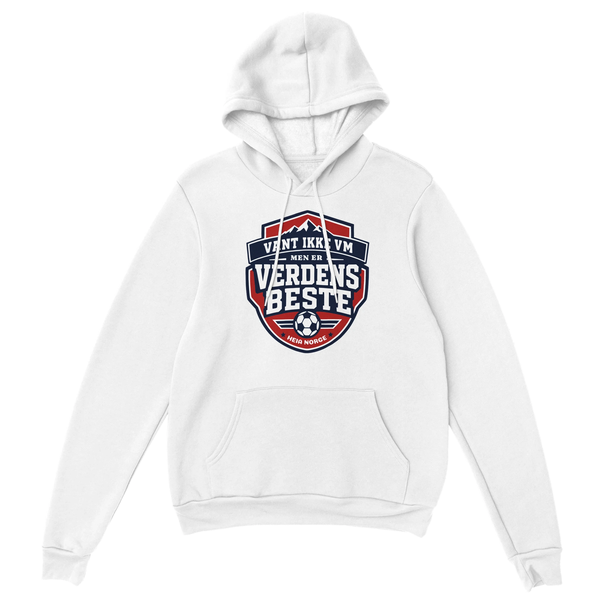 Norge hettegenser marineblå – supporterutstyr for fotballfans – Heia Norge Shop